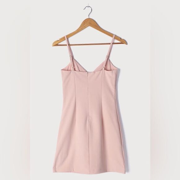 Lulus | Sultry Moments Blush Pink Sleeveless Mini Dress - Picture 6 of 8